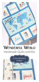 Kristin Blandford Designs Baby Quilt Kit Baby Quilt Kit Our Wonderful World Panel Quick Beginner Project Fabrics Bundle Set Baby Nursery Bedding DIY Gender Neutral Cultures