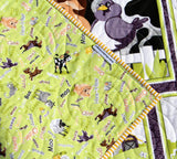 Kristin Blandford Designs Baby Quilt Kit Barnyard Buddies Quilt Kit, Farm Panel Quick Easy Fun, Beginner Project, Quilting Fabrics, Baby Nursery Bedding Cow Horse Pig Animals Sheep