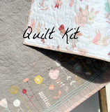 Bunny Quilt Kit, The Littlest Fabrics, Wholecloth Quilt Kit, Beginner Quilt Kit