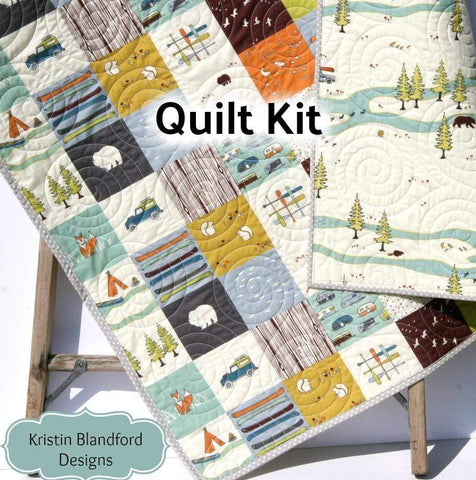 Camp Sur Quilt Kit, Panel Cheater Top Wholecloth Simple Quick