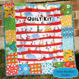 Kristin Blandford Designs Baby Quilt Kit Dr Seuss Quilt Kit, Pre-Cut Focal Pattern, Blanket Baby Sewing Project