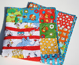 Kristin Blandford Designs Baby Quilt Kit Dr Seuss Quilt Kit, Pre-Cut Focal Pattern, Blanket Baby Sewing Project