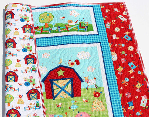 DIY embroidered baby quilt kit-Whimsy – Sewing Bird