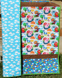 Farm Quilt Kit, Barnyard Animals Bedding, Quilting Ideas, Pig Horse Blanket, Boy or Girl Nursery