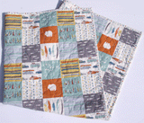 LAST ONES Feather River Quilt Kit, Panel Cheater Top Wholecloth, Woodland Patchwork