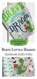 Kristin Blandford Designs Baby Quilt Kit Little Dragon Quilt Kit, Brave Knight Boy Panel, Nursery Crib Sewing Blanket, Quilting DIY Project Simple Quick Easy Once Upon a Time Fabric