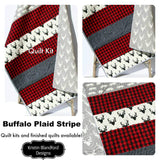Lumberjack Stripe Quilt Kit, Buffalo Plaid Woodland Baby Nursery, Quilting Ideas Sewing Project