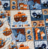 Noah's Ark Quilt Kit Baby or Toddler Biblical Religous Theme Baby Bedding Project