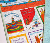 Oh the Places You'll Go Quilt Kit Dr Seuss Stripes Panel Blanket, Baby Project