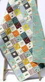 Organic Quilt Kit Camp Sur Fox Birch Fabrics Cheater Patchwork Woodland DIY Wholecloth