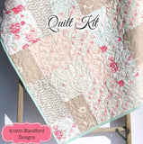 Quilt Kit, Farmhouse Chic Art Gallery Fabrics Baby Quilt Kit Throw Quilt Kit Twin Quilt Kit