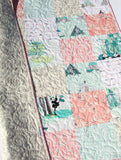 Quilt Kit Girl Panda Teepee Bamboo Arrows Crib Toddler Bedding Project