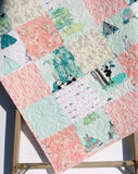 Quilt Kit Girl Panda Teepee Bamboo Arrows Crib Toddler Bedding Project
