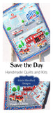 Kristin Blandford Designs Baby Quilt Kit Quilt Kit Rescue Fire Fighter Ambulance Police Panel Quick Easy Fun Beginner Project First Responders Baby Boy Save the Day Newborn Blanket