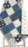 LAST ONES Quilt Kit, Woodland Boy Rustic Buffalo Plaid, Twin Quilt Kit, Gift for Him