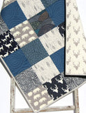 LAST ONES Quilt Kit, Woodland Boy Rustic Buffalo Plaid, Twin Quilt Kit, Gift for Him