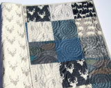 LAST ONES Quilt Kit, Woodland Boy Rustic Buffalo Plaid, Twin Quilt Kit, Gift for Him