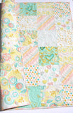 LAST ONES Watercolor Floral Quilt Kit, Nursery Crib Blanket, DIY