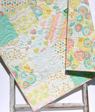LAST ONES Watercolor Floral Quilt Kit, Nursery Crib Blanket, DIY