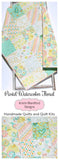 LAST ONES Watercolor Floral Quilt Kit, Nursery Crib Blanket, DIY