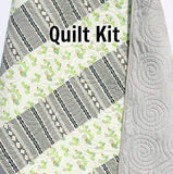 Cactus Quilt Kit, Nursery Baby Bedding, Blanket Project, Sewing Fabrics, Shannon Minky Fabrics, Succulent, Baby Shower Gift, Aztec Grey