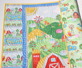 Farm Quilt Kit for Beginners Quick Easy Simple Panel Baby Blanket Project