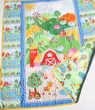 Farm Quilt Kit for Beginners Quick Easy Simple Panel Baby Blanket Project