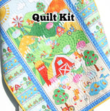 Farm Quilt Kit for Beginners Quick Easy Simple Panel Baby Blanket Project