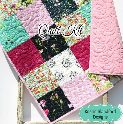 Quilt to Make, Floral Fabrics, Modern Quilt Pattern, Soft Minky, Beginner Sewing Project, Baby Girl Toddler Modern, Shower Gift Ideas, DIY