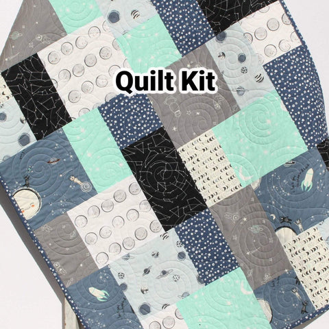 Kristin Blandford Designs Baby Quilt Kits Space Quilt Kit for Sale,  Baby Blanket Sewing Project to Make