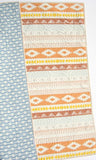 Wholecloth Quilt Kit, Arizona Tribal Baby Bedding Blanket Project, April Rhodes Art Gallery Fabrics, Light Blue Peach Brown, Panel Cheater