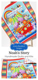 Kristin Blandford Designs Baptism Quilt Kit, Biblical Bedding, Noah's Ark Fabrics Two by Two Boy or Girl, Animals Quilt Kit, Panel Beginner Kit DIY Project Easy Idea