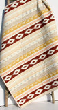 Arizona Tribal Aztec Quilt, Boy or Girl Baby Bedding Blanket, Brown Gold Modern Nursery Quilt