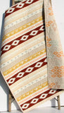 Arizona Tribal Aztec Quilt, Boy or Girl Baby Bedding Blanket, Brown Gold Modern Nursery Quilt