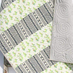 succulent crib sheet Baby Shower Gift, Cactus Nursery Decor, Handmade Quilt, Minky Baby Blanket, Succulent Crib Bedding, Boy or Girl, Aztec Tribal Soft Striped