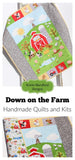 Kristin Blandford Designs Boy Quilts Barnyard Animals Quilt Farm Baby Blanket Boy or Girl Ranch Animals Country Bedding Gender Neutral Pig Sheep Cow Horse Tractor Barn Baby Gift