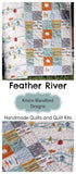Boy Quilt, Feather River, Organic Rustic Camping, Nursery Bedding