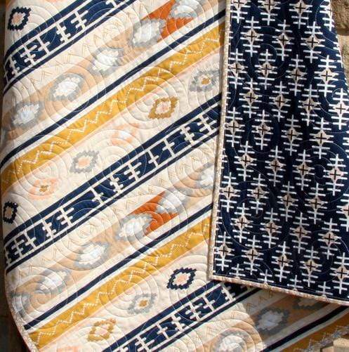 Boy Quilt, Toddler Baby Size, Aztec Tribal, Nursery Bedding Blanket, Southwest