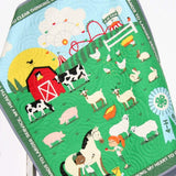 Kristin Blandford Designs Boy Quilts Farm Quilt, Gender Neutral Baby Blanket, Boy or Girl, Ranch Animals, Country Bedding, Pig Goat Cow Sheep Horse Barn Barnyard Gift Fair