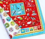 Kristin Blandford Designs Boy Quilts I Spy Quilt, Gender Neutral Baby Blanket, Boy or Girl, Newborn Gift Personalized Name Unisex Colors Animals Transportation Educational