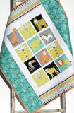 Jungle Quilt, Safari Animals, Baby Nursery Bedding, Crib Cot Blanket Elephant Decor, Zebra Lion Giraffe, Boy Girl Newborn Shower Gift Unisex