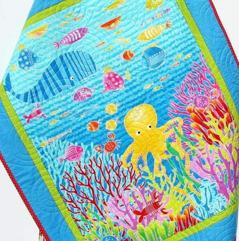Ocean hot sale baby quilt