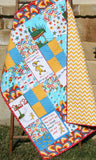 Oh the Places You'll Go Dr Seuss Baby Quilt, Nursery Bedding, Baby Blanket