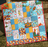 Oh the Places You'll Go Dr Seuss Baby Quilt, Nursery Bedding, Baby Blanket