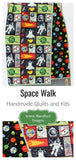 Kristin Blandford Designs Boy Quilts Planets Quilt, Space Crib Bedding, Solar System Quilt, Science Nursery Decor, Astronomy Blanket for Baby, Cot, Navy Blue, Moon Rocket Boys