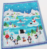 Kristin Blandford Designs Boy Quilts Polar Baby Quilt, Winter Baby Blanket, Arctic Animals