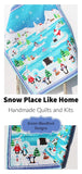 Kristin Blandford Designs Boy Quilts Polar Baby Quilt, Winter Baby Blanket, Arctic Animals