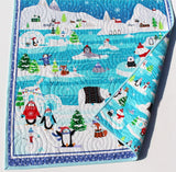 Kristin Blandford Designs Boy Quilts Polar Baby Quilt, Winter Baby Blanket, Arctic Animals