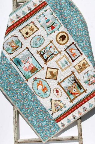 Quilt Woodland Baby Quilt Nursery Decor Nature Outdoors Blankets