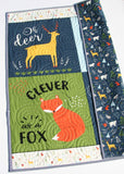 Kristin Blandford Designs Boy Quilts Quilts, Baby Blanket, Woodland Baby Quilt, Nursery Decor, Forest Animals, Fox Deer Bear Camping Mountains Personalized Name Boy Gift Brave